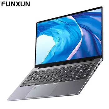 Ноутбук FUNXUN GTX 1060 с одиночным дисплеем, 15,6 дюйма, 16 ГБ, Windows11 Pro, система 512G/1024G, ноутбук Intel Celeron, офисный компьютер 16GB RAM 512GB SSD