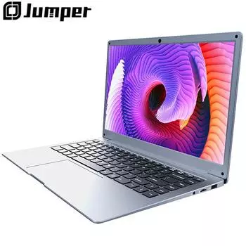 Ноутбук Jumper 14 дюймов, 12 ГБ DDR4, 256 ГБ SSD, Windows 11, ноутбуки с Celeron N4100, легкий компьютер с дисплеем FHD 1080p, 4600 мАч (7,6 В) аккумулятор