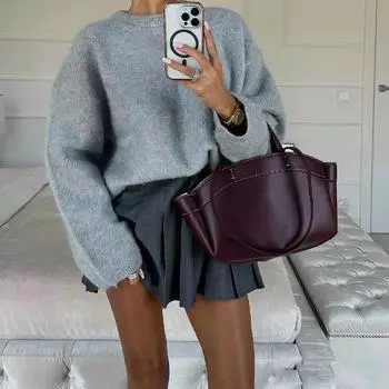 Nova grande capacidade сумка подмышками сумка-де-куро-ду-плутонио сумка-омбро в стиле ретро сумка через плечо повседневная портативная сумка-бабочка