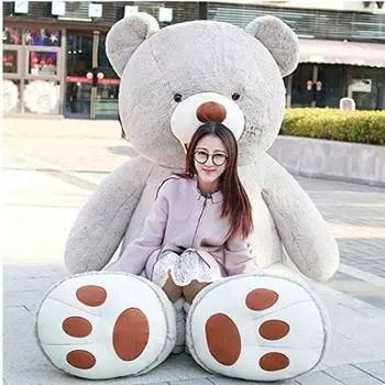 NOVA плюшевый очень большой медведь плюшевый медведь подушка для тела милая подушка праздничный подарок (Серый, 160см) серый