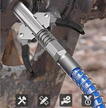 НОВАЯ автомобильная смазочная муфта, прочная, быстросъемная, смазочный пистолет, муфта NPTI/8 10000PSI, два нажатия, легко нажимать, аксессуары для ремонта