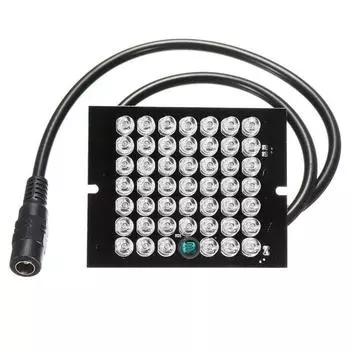 НОВАЯ DC 12V 48LED IR 940nm инфракрасная осветительная плата ночного видения для камеры видеонаблюдения домашней безопасности чёрный