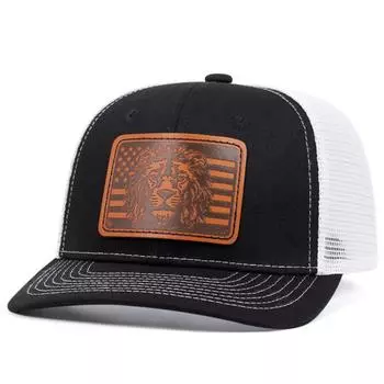 НОВАЯ кепка из кожи льва, модная кепка с утиным язычком, регулируемый солнцезащитный козырек, ковбойская шляпа, мужская бейсбольная кепка в стиле хип-хоп, кепки для грузовиков чёрный