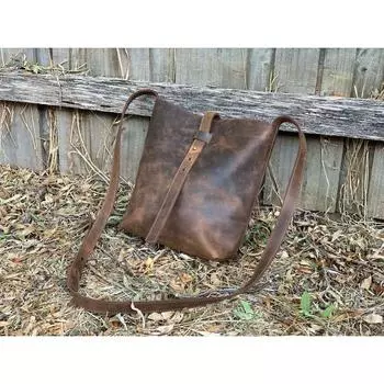 НОВАЯ лимитированная кожаная сумка-тоут | Кожаная сумка | Кожаный кошелек через плечо