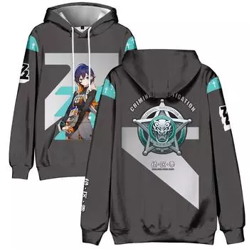 НОВАЯ мода унисекс повседневная Zenless Zone Zero аниме печатные толстовки с капюшоном толстовка для спорта на открытом воздухе косплей пуловеры толстовка с капюшоном большого размера косплей костюм XS