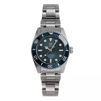 НОВАЯ модель Hyakuichi 38 мм 20 ATM водонепроницаемые автоматические часы с керамическим безелем механические часы с автоматическим заводом темно-аквамариновый [HYAKUICHI 101] № 16N