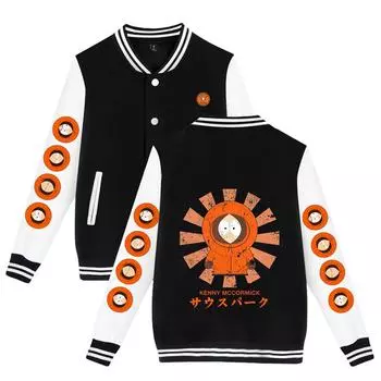 НОВАЯ модная уличная одежда Южный парк Толстовка с принтом Женская и мужская повседневная спортивная толстовка с капюшоном Rocky Куртки XXS чёрный