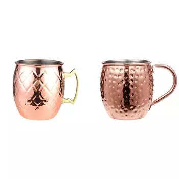 НОВАЯ московская кружка-мул из нержавеющей стали, пивная чашка, коктейльная кружка, кофейная чашка (Медь С)