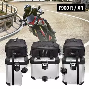 НОВАЯ мотоциклетная стойка, верхняя коробка, корзины, верхняя сумка, чехол, седло, водонепроницаемые сумки для хранения багажа для BMW F900R F900XR F900 F 900 R 1 Top bag