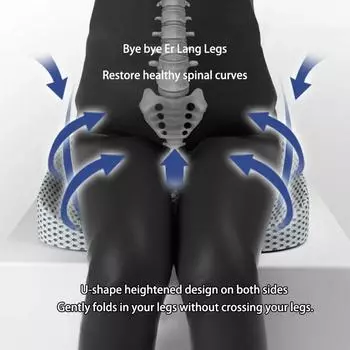 НОВАЯ мягкая подушка для поддержки бедер, эргономичный дизайн, полая массажная пена, подушка с эффектом памяти, подушка Sea H4S9 grey-1pcs