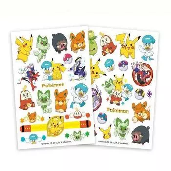 НОВАЯ наклейка-татуировка Pokemon, реплика персонажа, летняя хна, специальный подарок на день рождения, 1 шт.