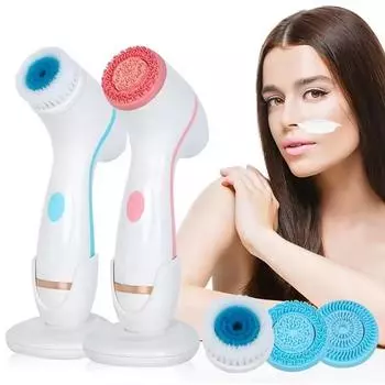 НОВАЯ очищающая щетка Sonic Nu Face Вращающаяся очищающая щетка Galvanica Facial Spa System может глубоко очищать и удалять черные точки