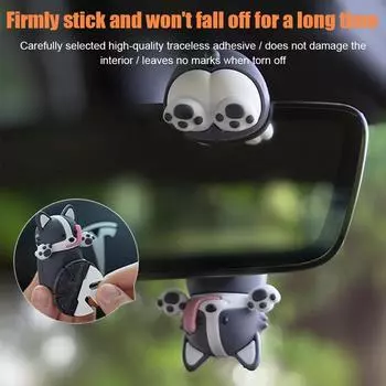 НОВАЯ подвеска для автомобиля в виде милой качающейся собаки, подвесное зеркало заднего вида с внутренним декором, аксессуары для ароматерапии автомобиля