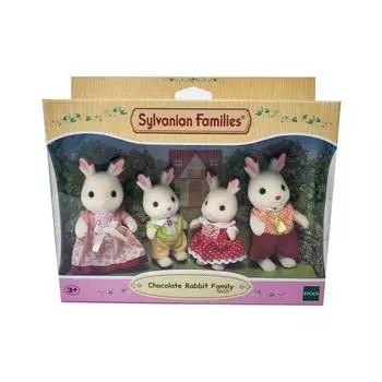НОВАЯ семья шоколадных кроликов (5655), Популярная в Корее семья Sylvanian