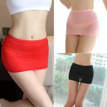 НОВАЯ сексуальная женская прозрачная мини-юбка, короткая юбка, облегающая юбка розы красного