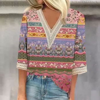 НОВАЯ свободная женская рубашка больших размеров, модная повседневная блузка, элегантная женская рубашка с длинным рукавом, праздничный выходной топ S