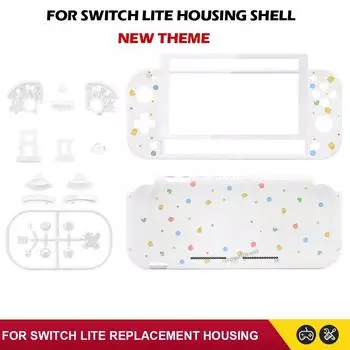 НОВАЯ ТЕМА DIT для NS Switch Lite, сменный комплект для кастомизации корпуса с передней и задней крышками, кнопками, закаленным стеклом, инструментами для ремонта белый