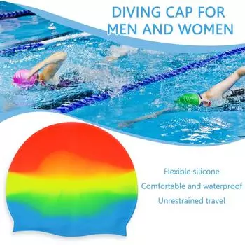 НОВАЯ унисекс силиконовая шапочка для плавания эластичная спортивная летняя шапочка для дайвинга в бассейне (оранжевый)