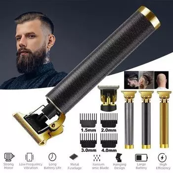 НОВАЯ USB-машинка для стрижки волос, профессиональная электрическая машинка для стрижки волос, бритва, триммер для бороды, 0 мм, мужская машина для стрижки волос для мужчин