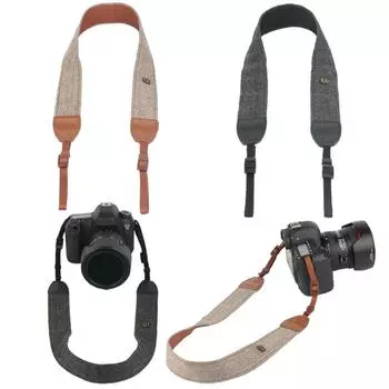 НОВАЯ винтажная подвеска для камеры Collier Ceinture для Sony Nikon Canon Olympus DSLR серый