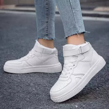 НОВАЯ женская высококачественная мужская обувь весна/лето, новые удобные повседневные дышащие кроссовки Air Force One с высоким берцем, лоферы 36