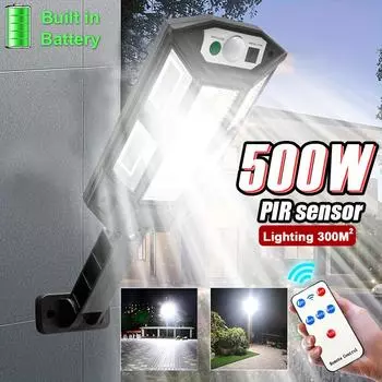 НОВЕЙШАЯ Модернизация Мощная Солнечная Лампа Уличные Солнечные Светодиодные Фонари С Датчиком Движения Водонепроницаемый Солнечный Садовый Светильник Уличный Дворовый Фонарь