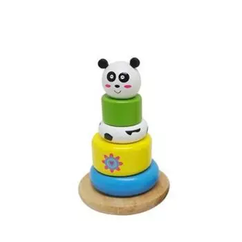 Novelland Green Toy Panda Ring Snap, разноцветные, 1 шт., корейские товары для детей