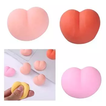 Новинка, сжимаемая игрушка, мягкая, эластичная, из термопластичной резины, персиковая, игрушка для снятия стресса, подарок на вечеринку, игрушка для снятия давления, детский подарок на СДВГ оранжевый