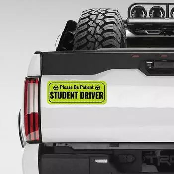 Novice Driver Magnets Car Reflective Stickers Adhesive Tape Night Reflective Car Warn Stickers New Driver Auto Accessories