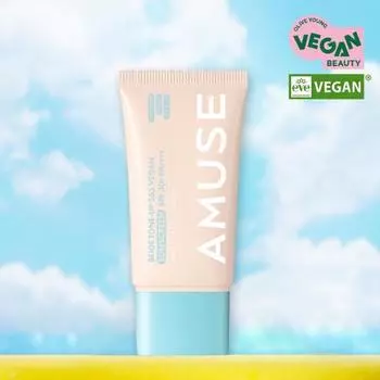[НОВИНКА] Amuse Beige Tone Up 365 Vegan Sun Cream 40 мл, Корейский солнцезащитный крем