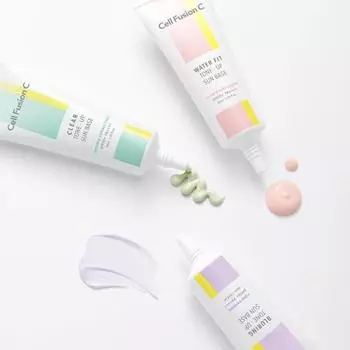 [НОВИНКА/База под макияж Hwajalmuk Sun] Cellfusion C Tone-up Sun Base SPF50+/PA++++ 40 мл (3 цвета), корейский солнцезащитный крем [Rosie] Cellfusion C Water Fit Tone Up Sun Base