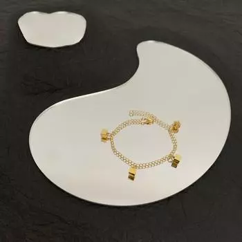 НОВИНКА IN2023 Полный бисер Резной браслет Буквенный блок Гальваническое покрытие Платина Золото Двухцветный клеверJewellery