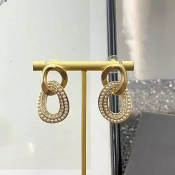 НОВИНКА IN2023, популярная одежда, универсальные ювелирные изделия, модные, простые серьги с бриллиантами черного солнца и классическими градиентными пентаграммами