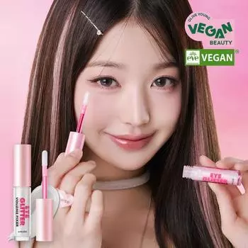 [НОВИНКА/Jang Wonyoung PICK] Amuse Eye Glitter Volume Fixer, корейская косметика, KPOP 01 Glass