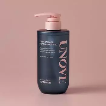 [НОВИНКА] Шампунь UNOVE Deep Damage Repair 500 г (шампунь с протеиновой ампулой)
