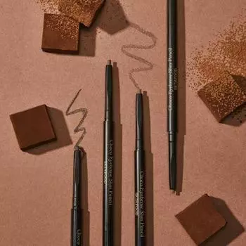 [НОВИНКА] Skinfood Choco Eyebrow Slim Pencil 4 цвета, корейская косметика, KPOP No. 1 Dark Brown