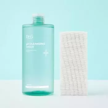 [НОВИНКА] Слабокислотная очищающая вода Dr.G 490 мл + 70 ватных дисков, специальное очищение из Кореи