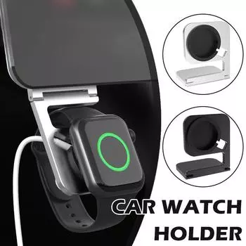 НОВОЕ 2 в 1 магнитное автомобильное беспроводное зарядное устройство для Apple Watch IWatch 8 7 6 iPhone 15 14 13 12 Pro Max автомобильный держатель для быстрой зарядки M J5C6