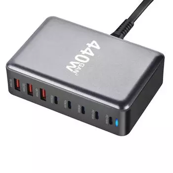 НОВОЕ 440 Вт Gan Fast Charge 3.0 USB Type C быстрое зарядное устройство мобильное 8-портовое 5C3A PD зарядное устройство удобное для переноски планшета зарядное устройство 440W-EU