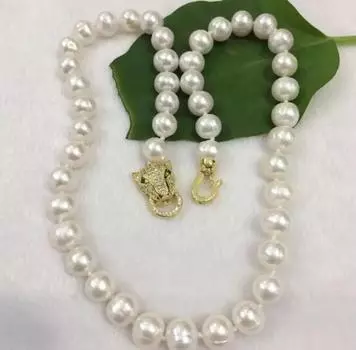 НОВОЕ ожерелье с пресноводным жемчугом и белым жемчугом 9-10 мм 18 дюймов