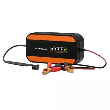 НОВОЕ Широковольтное Зарядное устройство для мотоциклетного/автомобильного аккумулятора с цифровым дисплеем, импульсное восстановление, зарядное устройство для свинцово-кислотных аккумуляторов