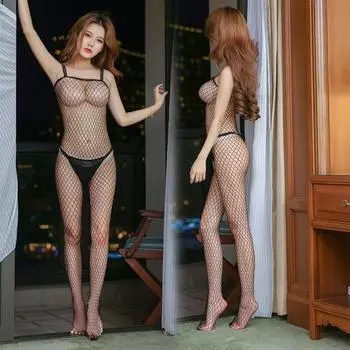 НОВОЕ женское сексуальное сетчатое кружевное прозрачное плотное ажурное боди, сексуальное женское белье, цельный чулок, униформа, нижнее белье one size