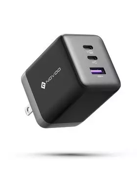 NOVOO 100 Вт USB C MacBook 3 порта GaN III блок быстрой зарядки PPS складной компактный USB C ноутбук USB C разъем для iPad Galaxy iPhone Dell XPS 13 зарядное устройство,