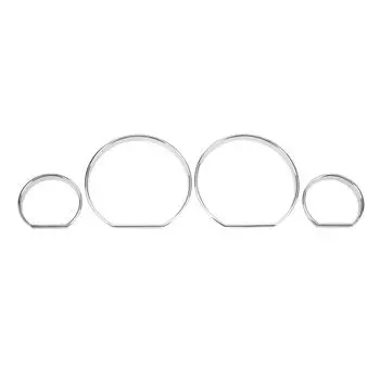 НОВЫЕ 4 шт. Декоративные рамки на приборную панель, накладки-кольца для BMW E46 1998-2007