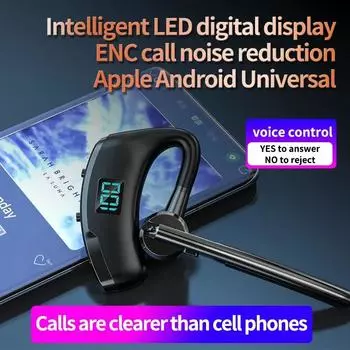 НОВЫЕ Bluetooth-наушники V8S со светодиодным дисплеем питания, беспроводные наушники, голосовое управление, входящие звонки с микрофоном HD, 30 часов прослушивания музыки