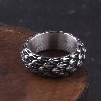 НОВЫЕ мужские кольца с драконом викингов, винтажные скандинавские кольца из нержавеющей стали, амулеты, животные, модные ювелирные изделия, подарки 7