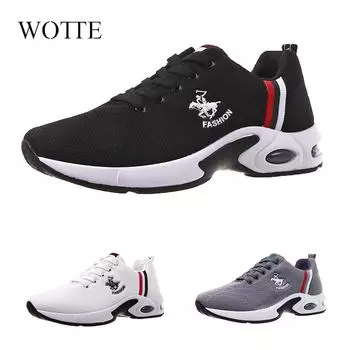 НОВЫЕ спортивные кроссовки для бега для мужчин с воздушной подушкой, дышащие мужские кроссовки с сеткой, новые повседневные кроссовки с амортизацией, легкие, Zapatillas Deporte 7 чёрный