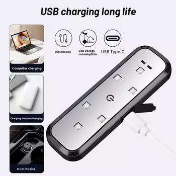 НОВЫЕ высококачественные автомобильные дверные фонари светодиодные приветственные огни магнитное управление USB зарядка анти-столкновения противоугонная аварийная сигнальная лампа