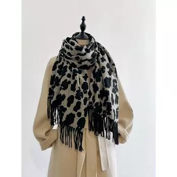 НОВЫЕ Жаккардовые женские шарфы из пашмины с бахромой, зимние теплые модные бренды, дизайнерские кашемировые двусторонние шарфы, одеяла, мягкие шали