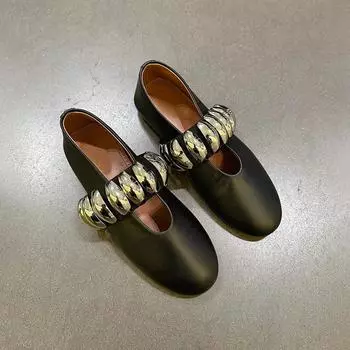 НОВЫЕ женские туфли Мэри Джейн 2024 года, осенние женские туфли из натуральной кожи в винтажном стиле с острым носком, балетки на плоской подошве, повседневные женские туфли 35 белый
